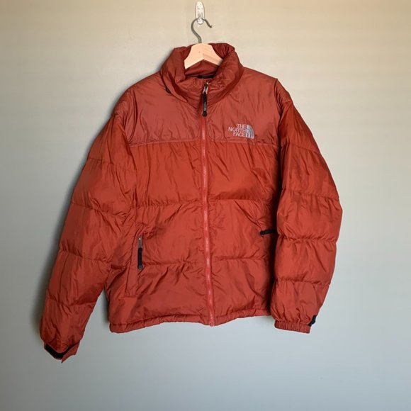 The North Face Other - The North Face Nupste 700  orange puffer coat sz L